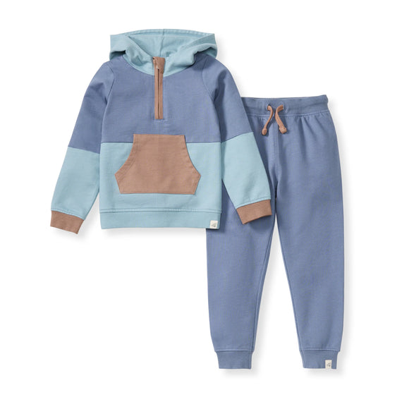 Burt's Bees Organic Color Blocked Sweatshirt & Pants Set