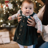Burt's Bees Organic Baby & Toddler Tee and Dress Set Poinsettia Fair Isle