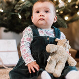 Burt's Bees Organic Baby & Toddler Tee and Dress Set Poinsettia Fair Isle