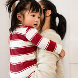 Burt's Bees Organic Baby Rugby Peace Stripe Jumpsuit