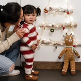 Burt's Bees Organic Baby Rugby Peace Stripe Jumpsuit