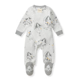 Burt's Bees Organic Baby One-Piece Sleep & Play Silly Seagulls