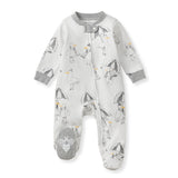 Burt's Bees Organic Baby One-Piece Sleep & Play Silly Seagulls