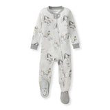 Burt's Bees Organic Baby One-Piece Sleeper Silly Seagulls