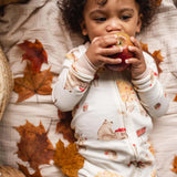 Burt's Bees Organic Baby One-Piece Sleeper Apple Season