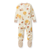 Burt's Bees Organic Baby One-Piece Sleeper Apple Season