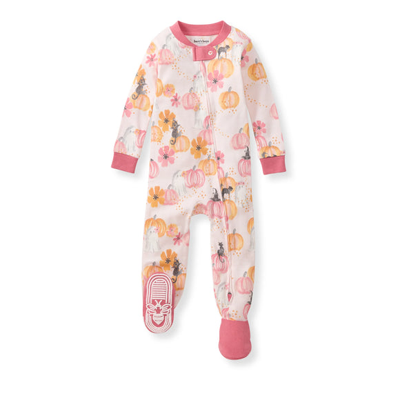 Burt's Bees Organic Baby One-Piece Sleeper Magical Pumpkins