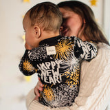 Burt's Bees Organic Baby One-Piece Sleeper Happy New Year
