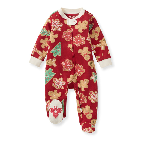 Burt's Bees Organic Baby One-Piece Sleeper Gingerbread Bake
