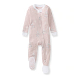 Burt's Bees Organic Baby One-Piece Sleeper Ice Skates