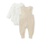 Burt's Bees Organic Cat Tail Bodysuit & Jumpsuit Baby Set