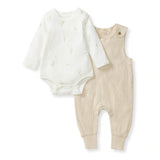 Burt's Bees Organic Cat Tail Bodysuit & Jumpsuit Baby Set