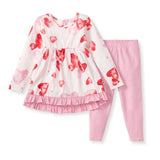Burt's Bees Organic Baby & Toddler Tunic and Pants Set I Heart You