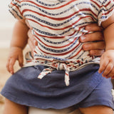 Burt's Bees Organic Festive Pattern Girl Tee & Shorts Set