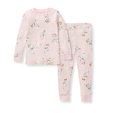 Burt's Bees Organic Two-Piece Pajamas Karate Creatures Pink