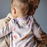 Burt's Bees Organic Baby One-Piece Sleeper Wings a Flutter