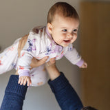 Burt's Bees Organic Baby One-Piece Sleeper Wings a Flutter