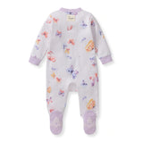 Burt's Bees Organic Baby One-Piece Sleeper Wings a Flutter