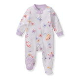 Burt's Bees Organic Baby One-Piece Sleeper Wings a Flutter