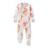Burt's Bees Organic Baby One-Piece Sleeper Basketball Court