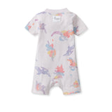 Burt's Bees Organic Baby Sleeper Romper Watercolor Dinos Sweetpea