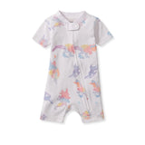 Burt's Bees Organic Baby Sleeper Romper Watercolor Dinos Sweetpea
