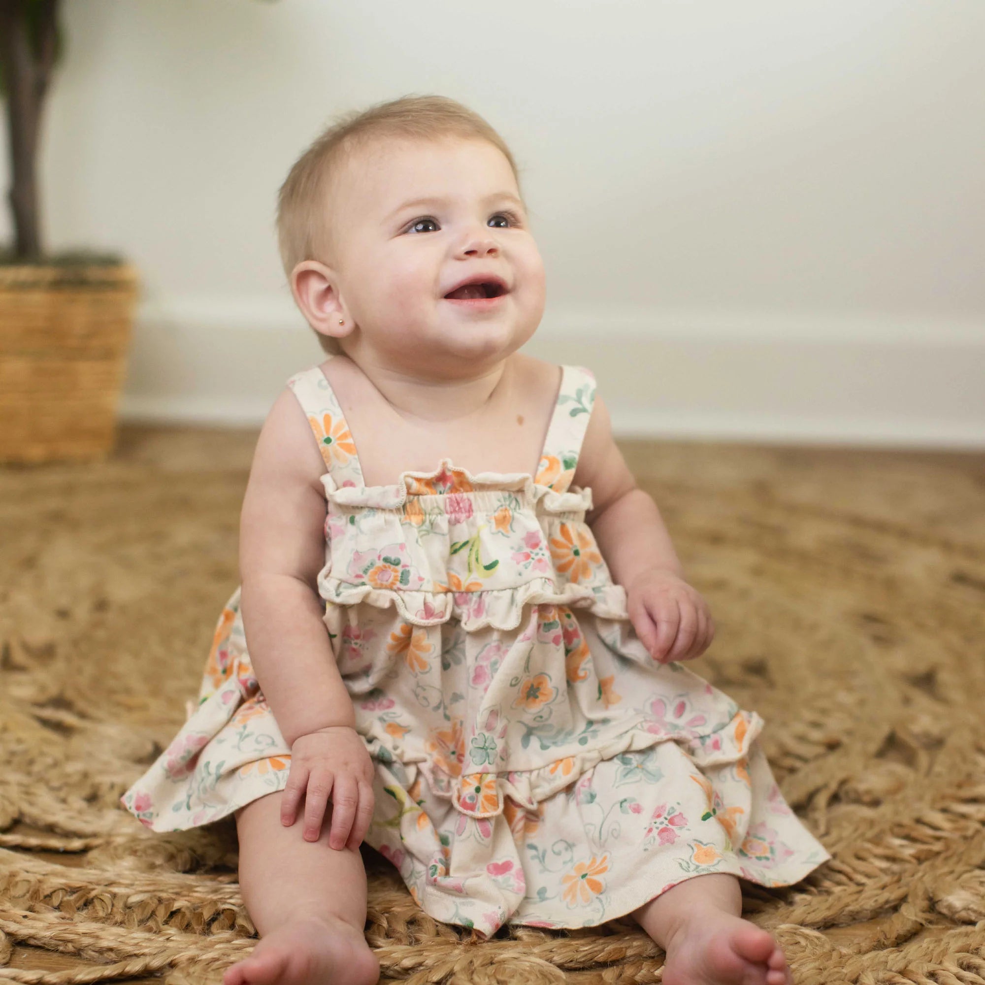 Burt's Bees Mediterranean Floral Organic Dress 12M