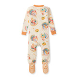 Burt's Bees Organic Baby One-Piece Sleeper Turkey Day