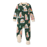 Burt's Bees Organic Baby One-Piece Gingerbread Houses