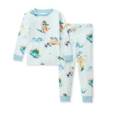 Burt's Bees Organic Two-Piece Pajamas Snow Riding Dinos