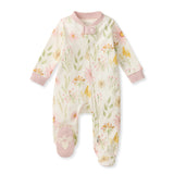 Burt's Bees Organic Baby One-Piece Sleeper Wild Floral