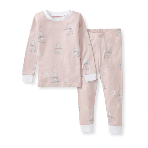 Burt's Bees Organic Two-Piece Pajamas Ice Skates