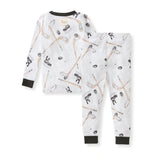 Burt's Bees Organic Two-Piece Pajamas Hockey Season