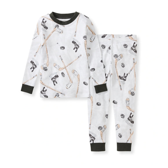 Burt's Bees Organic Two-Piece Pajamas Hockey Season