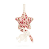 Baby Jellycat Blossom Cream Bunny 'Berry' Musical Pull 11"
