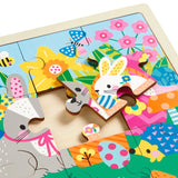 Mudpuppy 12 Piece Wooden Puzzle: Spring Friends