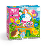 Mudpuppy 25 Piece Floor Puzzle with Shaped Pieces: Bunny Basket