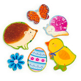 Mudpuppy 25 Piece Floor Puzzle with Shaped Pieces: Bunny Basket