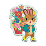 Mudpuppy 48 Piece Scratch & Sniff Shaped Mini Puzzle: Bunny Bouquet