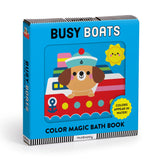 Mudpuppy Color Magic Bath Book - Busy Boats