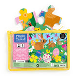 Mudpuppy Puzzle Pouch: Spring Bunnies