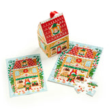 Mudpuppy Santa's Bakery 48 Piece Mini Puzzle Ornament