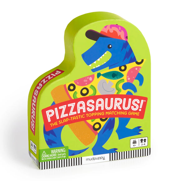 Mudpuppy Game - Pizzasaurus! Shaped Box Game