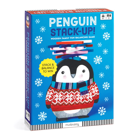 Mudpuppy Penguin Stack-up Wooden Balancing Game