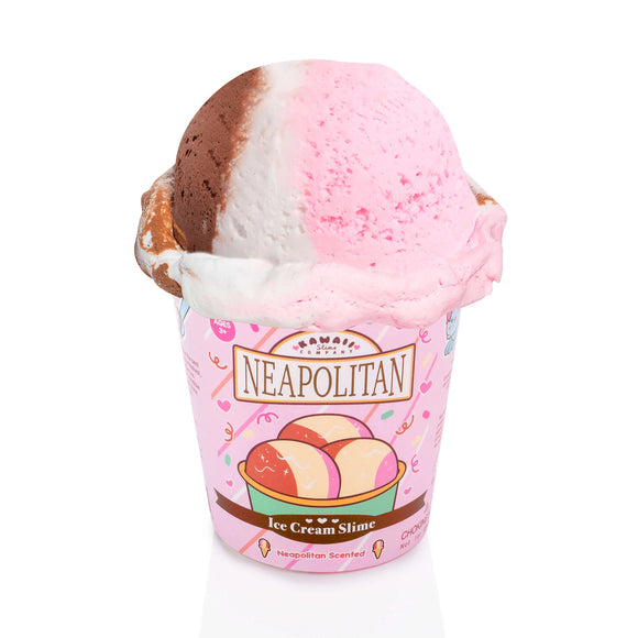 Kawaii Slime: Neapolitan Scented Ice Cream Pint Slime