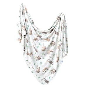 Copper Pearl: Knit Swaddle Blanket - Noah