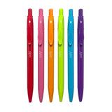 Ooly Bright Writers Colored Ink Retractable Ballpoint Pens - Set of 6