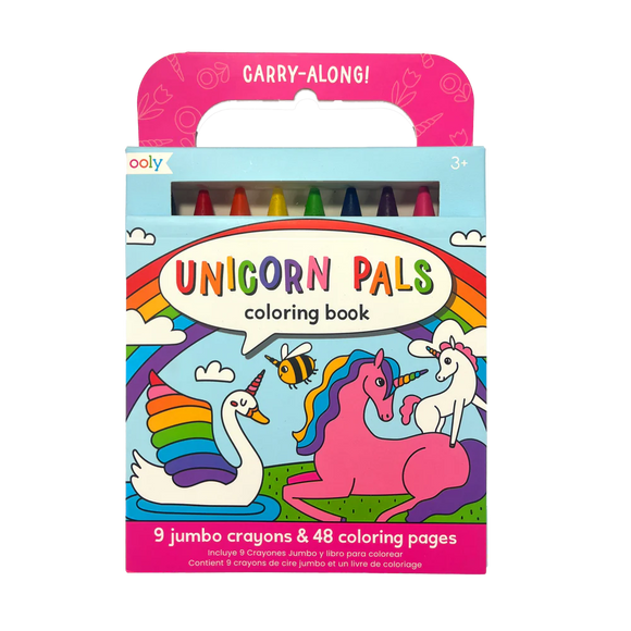 Ooly Carry-Along Coloring Book - Unicorn Pals