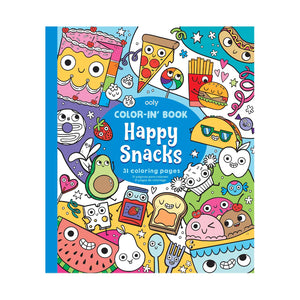 Ooly Color-In' Book - Happy Snacks