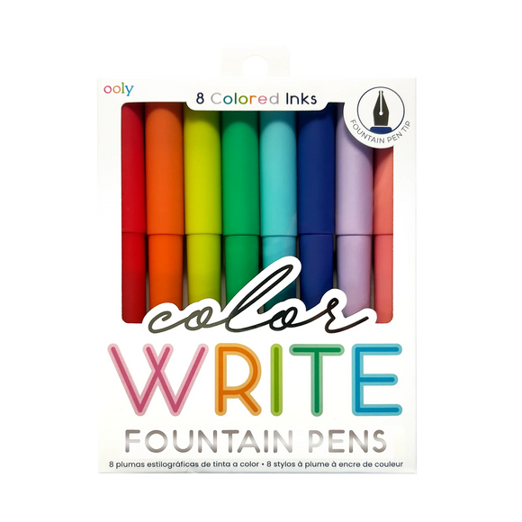 Ooly Color Write Fountain Pens - Set of 8